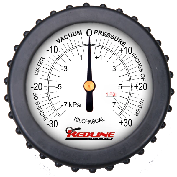 Redline Detection 96-0037 Pressure/Vacuum Gauge